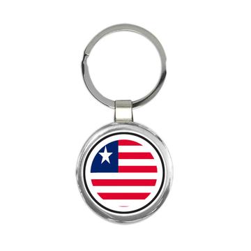 Liberia : Gift Keychain Flag Never Underestimate The Power Liberian Expat Country
