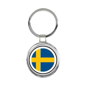 Sweden : Gift Keychain Flag Never Underestimate The Power Swedish Expat Country
