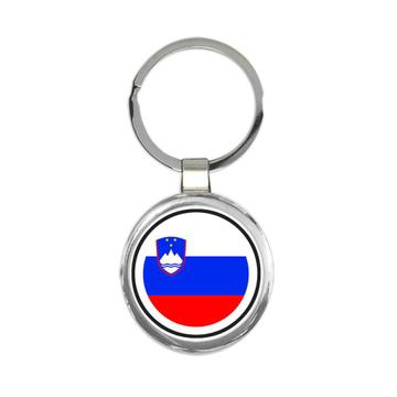 Slovenia : Gift Keychain Flag Never Underestimate The Power Slovenian Expat Country