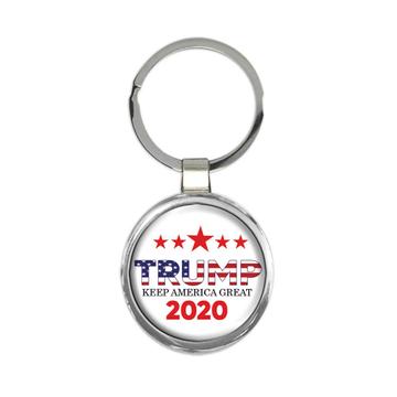 Keep America Great Trump 2020 : Gift Keychain USA Donald American Flag MAGA