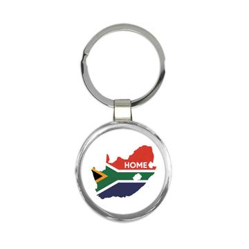 South Africa Home MAP Flag : Gift Keychain African Epat Country Pride Souvenir