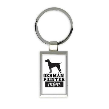 German Pointer MOM : Gift Keychain Dog Silhouette Cup Funny Pet Animal