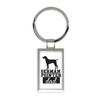 German Pointer DAD : Gift Keychain Dog Silhouette Cup Funny Pet Animal Father