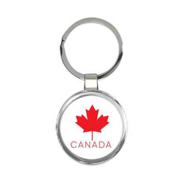 Canada Maple Leaf : Gift Keychain Canadian Expat Country Flag