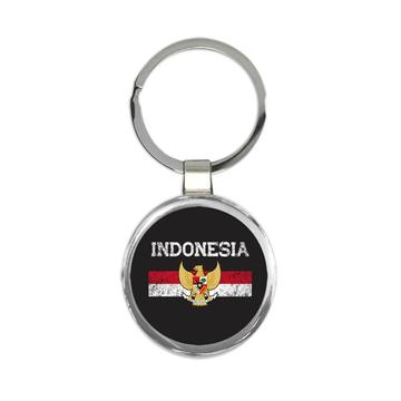 Indonesia Crest : Gift Keychain Country Flag Indonesian Souvenir Modern Logo Jakarta