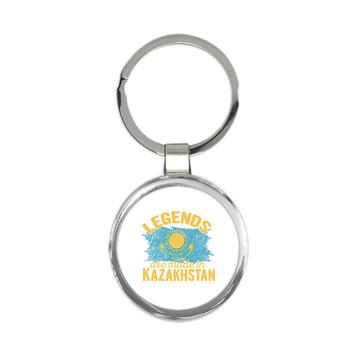 Legends are Made in Kazakhstan: Gift Keychain Flag Kazakh Expat Country