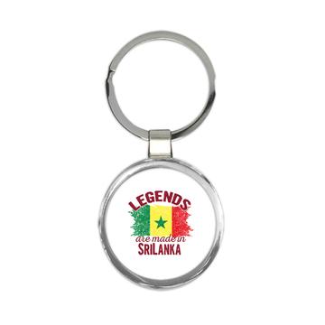 Legends are Made in Senegal: Gift Keychain Flag Senegalese Expat Country