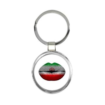 Lips Iranian Flag : Gift Keychain Iran Expat Country Made in USA
