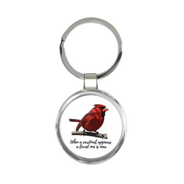 When a Cardinal Appear : Gift Keychain Lost Loved One Rememberance Grief