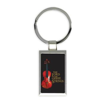 Classic Instrument Violin The Lord Of Strings Print : Gift Keychain Musician Card