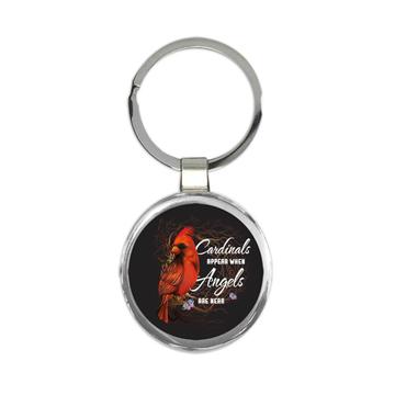 Cardinals Appear : Gift Keychain Angels Are Near Bird Ecology Nature Aviary