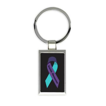 Suicide Awareness Ribbon : Gift Keychain Mental Health Matters For Survivor Warrior