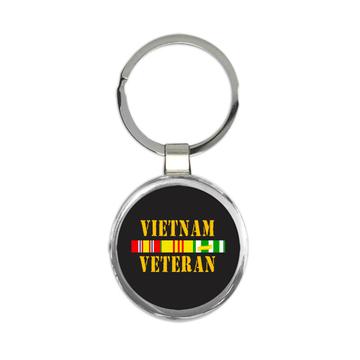Vietnam Veteran For Father Grandpa : Gift Keychain In Memory Soldier Defender War Fighter