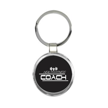 For Health Fitness Coach : Gift Keychain Personal Trainer Gym Sport Weightlifting Profession