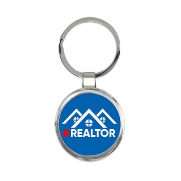 For Best Realtor : Gift Keychain House Hustler Real Estate Agent Occupation Appraiser
