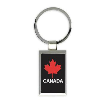 For Canadian Canada Maple Leaf : Gift Keychain Patriotic National Day Cute Funny Art Print