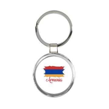 Armenia Flag : Keychain Gift  Armenian Country Expat