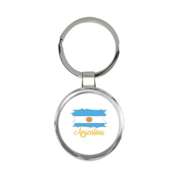 Argentina Flag : Keychain Gift  Argentine Country Expat