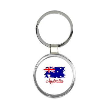 Australia Flag : Keychain Gift  Australian Country Expat
