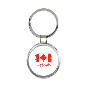 Canada Flag : Keychain Gift  Canadian Country Expat