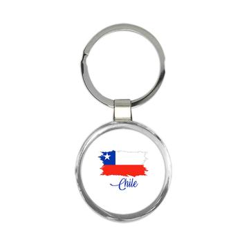 Chile Flag : Keychain Gift  Chilean Country Expat