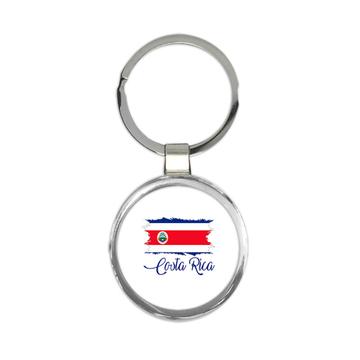 Costa Rica Flag : Keychain Gift  Rican Country Expat