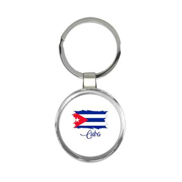 Cuba Flag : Keychain Gift  Cuban Country Expat