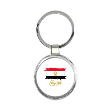 Egypt Flag : Keychain Gift  Egyptian Country Expat