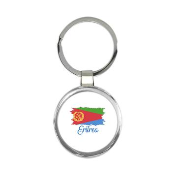 Eritrea Flag : Keychain Gift  Eritrean Country Expat