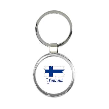 Finland Flag : Keychain Gift  Finnish Country Expat