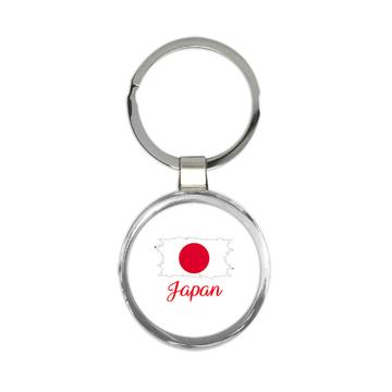 Japan Flag : Keychain Gift  Japanese Country Expat