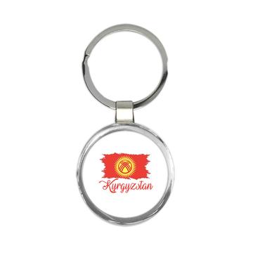 Kyrgyzstan Flag : Keychain Gift  Kyrgyz Country Expat