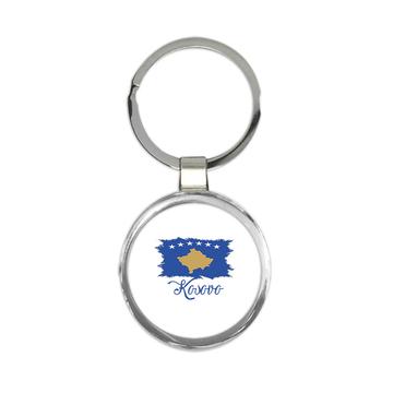 Kosovo Flag : Keychain Gift  Kosovan Country Expat