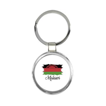 Malawi Flag : Keychain Gift  Malawian Country Expat
