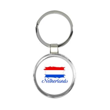 Netherlands Flag : Keychain Gift  Dutch Country Expat