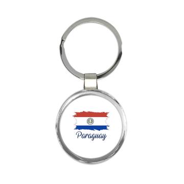 Paraguay Flag : Keychain Gift  Paraguayan Country Expat