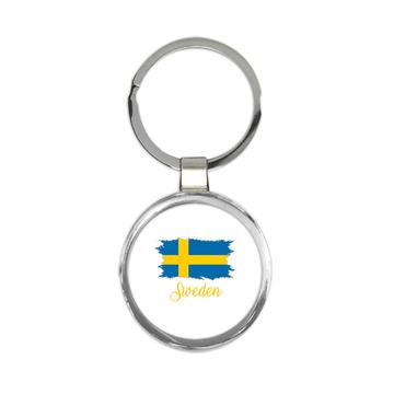 Sweden Flag : Keychain Gift  Swedish Country Expat