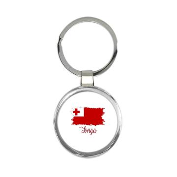 Tonga Flag : Keychain Gift  Tongan Country Expat