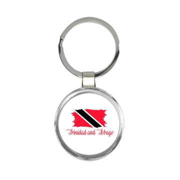 Trinidad and Tobago Flag : Keychain Gift  Trinidadian Country Expat