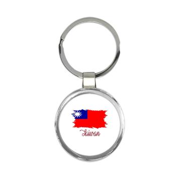 Taiwan Flag : Keychain Gift  Taiwanese Country Expat