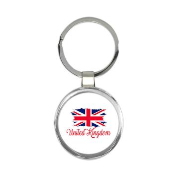 United Kingdom Flag : Keychain Gift  British Country Expat