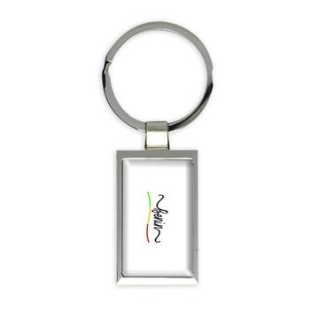Benin Flag Colors : Gift Keychain Beninese Travel Expat Country Minimalist Lettering