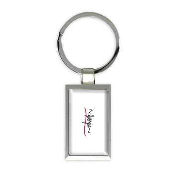 Georgia Flag Colors : Gift Keychain Georgian Travel Expat Country Minimalist Lettering