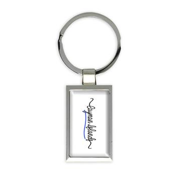 Cayman Islands Flag Colors : Gift Keychain Islander Travel Expat Country Minimalist Lettering