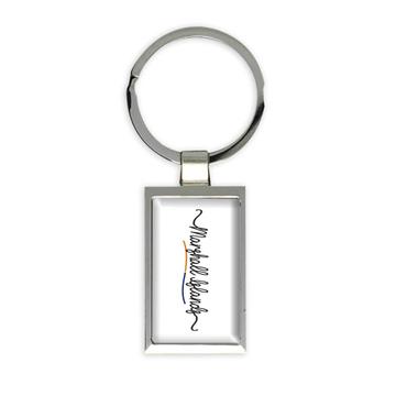 Marshall Islands Flag Colors : Gift Keychain Marshallese Travel Expat Country Minimalist Lettering