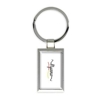 Myanmar Flag Colors : Gift Keychain Travel Expat Country Minimalist Lettering