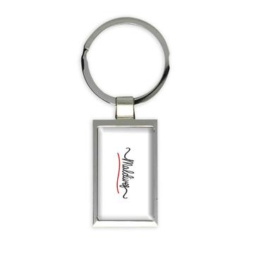 Maldives Flag Colors : Gift Keychain Maldivian Travel Expat Country Minimalist Lettering