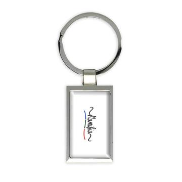 Namibia Flag Colors : Gift Keychain Namibian Travel Expat Country Minimalist Lettering