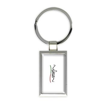 Oman Flag Colors : Gift Keychain Omani Travel Expat Country Minimalist Lettering