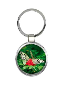 Butterflies : Gift Keychain Floral Flowers Female for Secretary Nature Butterfly Mom